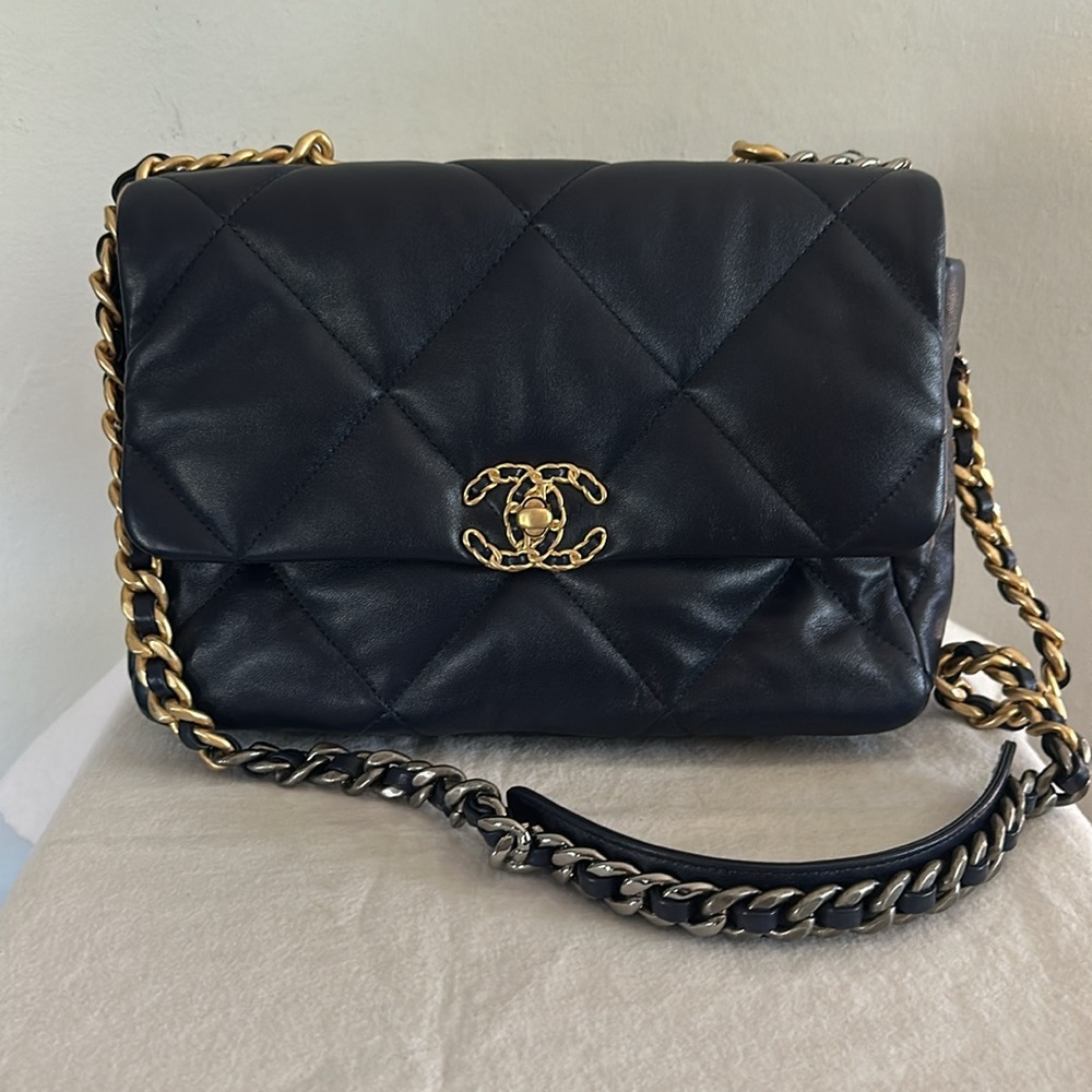 Chanel 19 Lambskin Flap Handbag